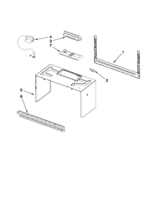 Cabinet And Installation Parts Diagram and Parts List for YAMV1160VAS3  Amana Microwave