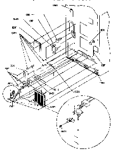 Cabinet Back Diagram and Parts List for 67277-P1311001WL  Amana Refrigerator