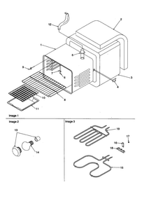 Cavity Diagram and Parts List for ART6002W-P1143652NW  Amana Range