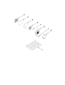 Internal Oven Parts Diagram and Parts List for MGT8885XB01  Maytag Range