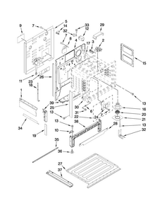 Chassis Parts Diagram and Parts List for JES9900CCW00  Jenn-Air Range