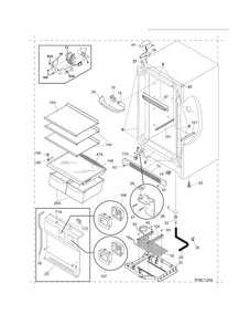 Cabinet Diagram and Parts List for CCV17RFLW1  Crosley Freezer