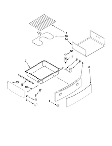 Drawer And Rack Parts Diagram and Parts List for JGS8850CDS02  Jenn-Air Range