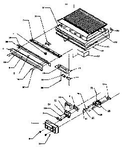 Controls & Drain Block Area Diagram and Parts List for 85165-P1117113WE  Amana Refrigerator