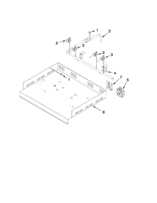 Burner Box, Gas Valves, And Switches Diagram and Parts List for JGCP636ADP12  Jenn-Air Cooktop