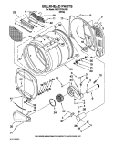 BULKHEAD PARTS Diagram and Parts List for MDG17PDAXW1  Maytag Dryer