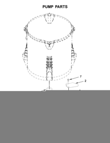 Pump Parts Diagram and Parts List for MVWB835DC0  Maytag Washer