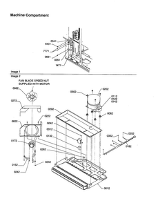 Machine Compartment Diagram and Parts List for TX21VE-P1301804WE  Amana Refrigerator