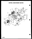 CONTROL COMPARTMENT SECTION Diagram and Parts List for QDO-695D  Amana Wall Oven
