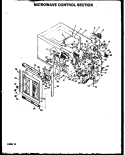 MICROWAVE CONTROL SECTION Diagram and Parts List for QMD-800D  Amana Microwave