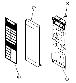 Control Panel Diagram and Parts List for DM85D  Magic Chef Microwave