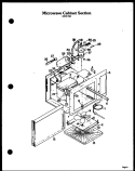 MICROWAVE CABINET SECTION Diagram and Parts List for DDO-762  Amana Microwave