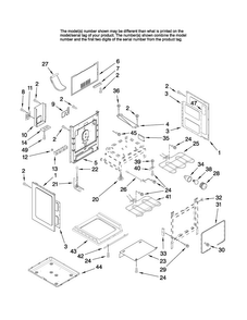 Chassis Parts Diagram and Parts List for MER5555RCB1  Maytag Range