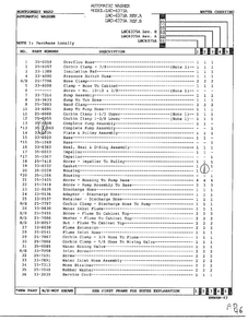 Water Carrying Page 2 Diagram and Parts List for 6375A REV A Norge Washer