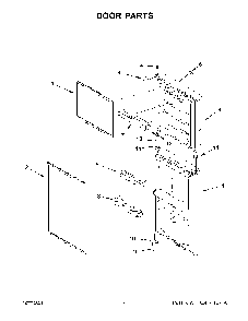 Door Parts Diagram and Parts List for 10667803120  Kenmore Refrigerator
