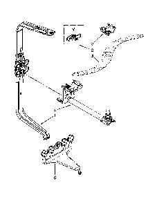 Upper Wash And Rinse Parts Diagram and Parts List for 66513972K105  Kenmore Dishwasher
