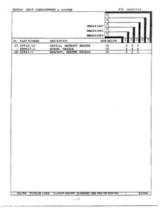Unit Compartment/system Page 3 Diagram and Parts List for HMG641861  Admiral Refrigerator