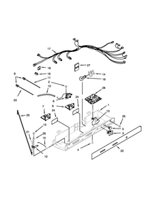 Control Box Parts Diagram and Parts List for ASD2526VES00  Amana Refrigerator