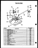 DOOR LATCH ASSY Diagram and Parts List for DD0880  Amana Microwave