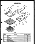 OVEN ACESSORIES Diagram and Parts List for DD0880  Amana Microwave