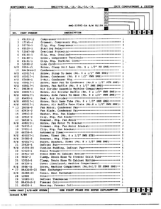 Unit Compartment/system Page 2 Diagram and Parts List for 22992-OA  Admiral Refrigerator