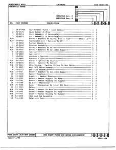 Gas Dryer Gas Carrying Assembly Page 3 Diagram and Parts List for 8835A  Norge Dryer