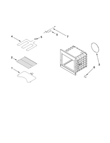 Internal Oven Parts Diagram and Parts List for JJW8330DDS13  Jenn-Air Wall Oven