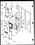 EVAP AND AIR HANDLING Diagram and Parts List for SXDE25JP P7870102W Amana Refrigerator
