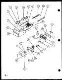 ICE BUCKET AND ICE MAKER Diagram and Parts List for SXDE25JP P7870102W Amana Refrigerator