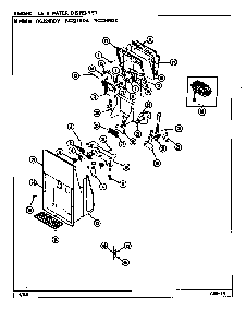 Ice & Water Dispenser Diagram and Parts List for RC224RDA DS36B Magic Chef Refrigerator