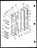 Part Location Diagram of D7783601 Whirlpool SHELF FRZ DR.
