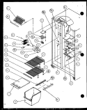 FZ SHELVING AND REF LIGHT Diagram and Parts List for SCD19J P7804506W Amana Refrigerator