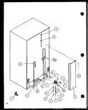 CABINET BACK Diagram and Parts List for SCD19J P7804506W Amana Refrigerator
