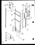 REF DOOR Diagram and Parts List for SCD22J P7870121W Amana Refrigerator