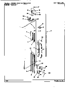 Fresh Food Outer Door Diagram and Parts List for ERSW24A AM81F Maytag Refrigerator