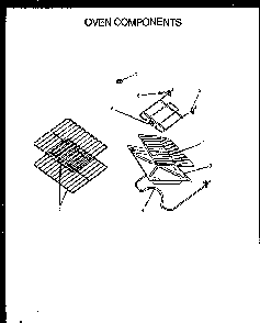 Oven Components Diagram and Parts List for SBE22AX P1142412NL Amana Range