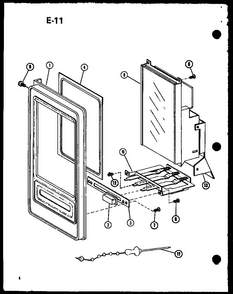 Control Diagram and Parts List for CRMC-30 P74919-8M Amana Microwave