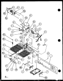 MACHINE COMPARTMENT Diagram and Parts List for SCD22J P7870121W Amana Refrigerator
