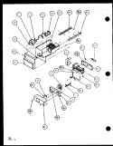 ICE BUCKET AND ICE MAKER Diagram and Parts List for SCD22J P7870121W Amana Refrigerator