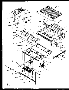 Compartment Separator Diagram and Parts List for TS18RBW-P1158407WW  Amana Refrigerator