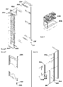 Freezer Door And Accessories Diagram and Parts List for SX322S2L-P1313801WL  Amana Refrigerator