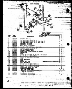 Add On Ice-maker (ic3k/p7621309w) (ic3k/p7621310w) (cic4k/p7621311w) Diagram and Parts List for TLI22M-P7858524W  Amana Refrigerator