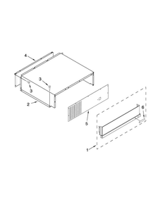 Top Grille And Unit Cover Parts Diagram and Parts List for JS42PPDUDB16  Jenn-Air Refrigerator