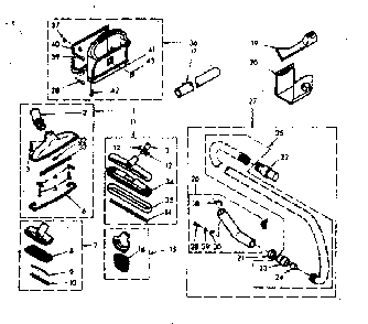 Attachment Parts Diagram and Parts List for 11640240  Kenmore Central Vacuum