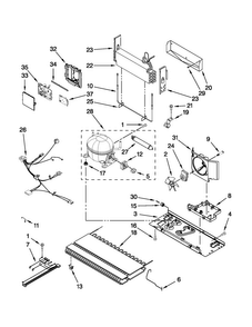 Unit Parts Diagram and Parts List for JFC2290VTB3  Jenn-Air Refrigerator
