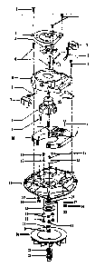 Motor Diagram and Parts List for U4519  Hoover Upright Vacuum