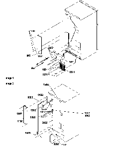 Cabinet Back Diagram and Parts List for TC18VW-P1315704WW  Amana Refrigerator
