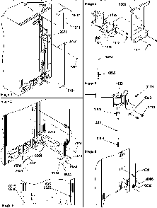 Cabinet Back Diagram and Parts List for SBI20TPSW-P1190712WW  Amana Refrigerator