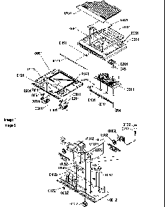 Drain Block Assembly And Control Assembly Diagram and Parts List for TR522SW-P1182703WW  Amana Refrigerator