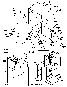 Cabinet Diagram and Parts List for 57087-P1190815WL  Amana Refrigerator